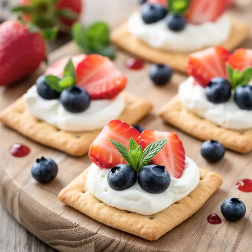 Strawberry Canapé with Cream Cheese