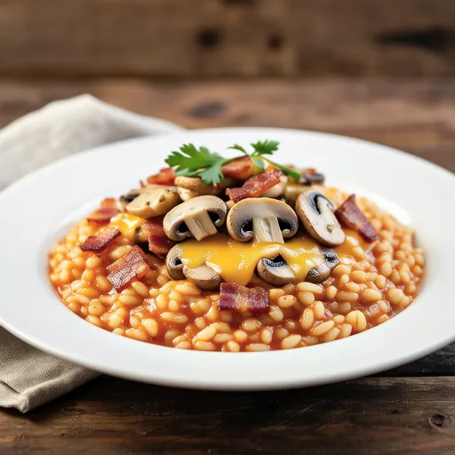 Tomato Cheese Risotto with Oatmeal