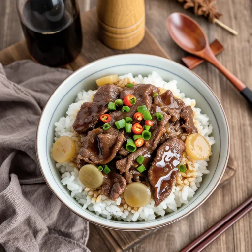 Beef and Radish Rice Bowl
