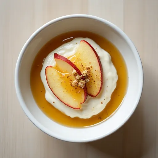 Yogurt Apple Topping Bar