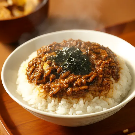 Arroz japonés con mantequilla y salsa de soja