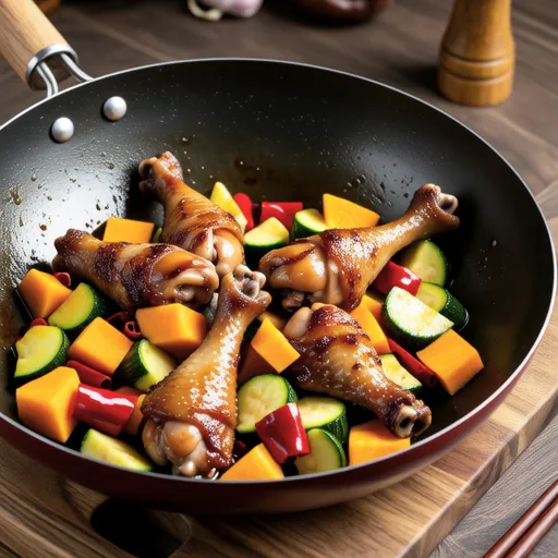 Chicken and Summer Vegetables Soy Butter Stir-fry