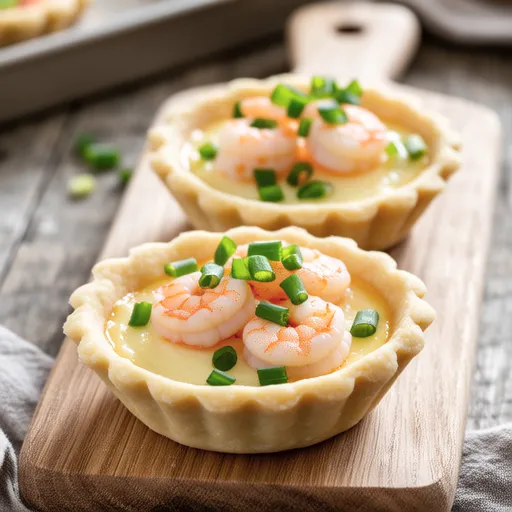 Spring Vegetable and Shrimp Quiche with Dumpling Wrappers