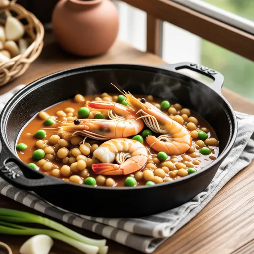 Shrimp and Bean Sprout Stir-fry with Okara