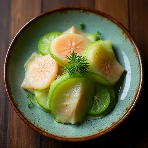 Pickled Myoga and Bitter Melon