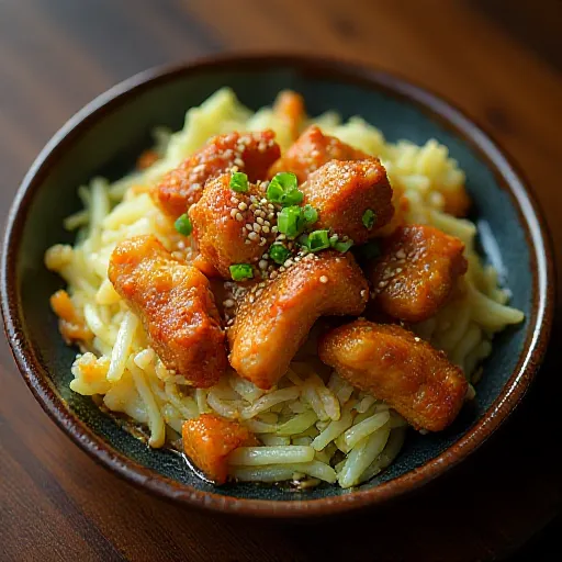 Sauté de poulet et chou façon yakiniku