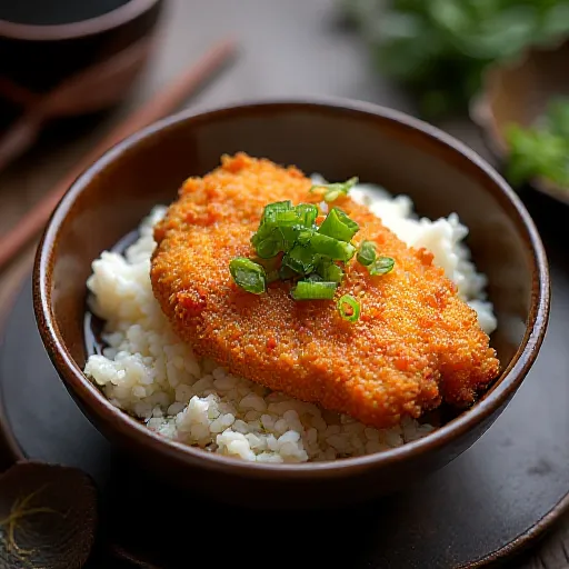 Donburi de Katsu de Frango