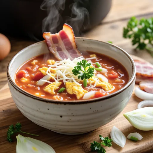 Onion and Tomato Egg Soup