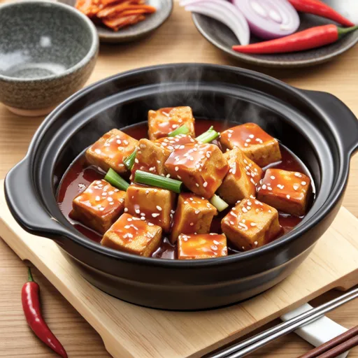 Simple Korean Braised Tofu (Dubu Jorim)