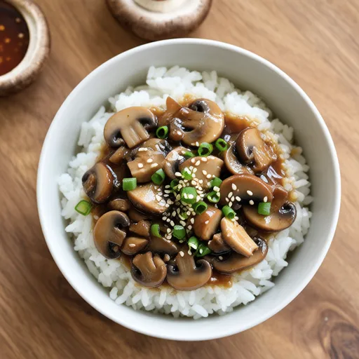 Mushroom Tuna Rice Bowl