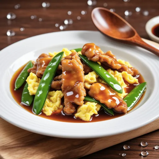 Chicken Tender and Spring Vegetables in Butter Soy Sauce Stir-fry
