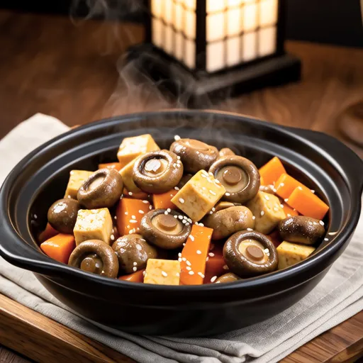Sweet and Spicy Stir-fried Shimeji and Carrot
