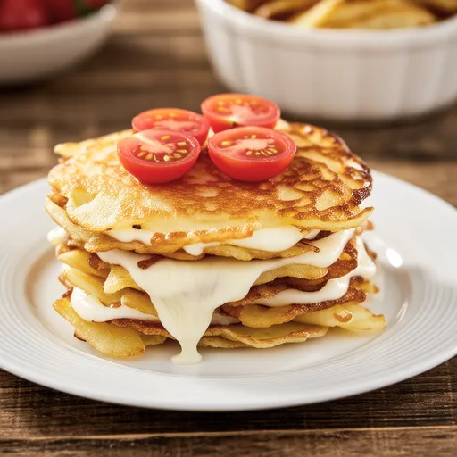 Crispy and Moist Potato Cheese Pancake