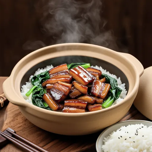 Kong Xin Cai with Thick Sauce Rice Bowl