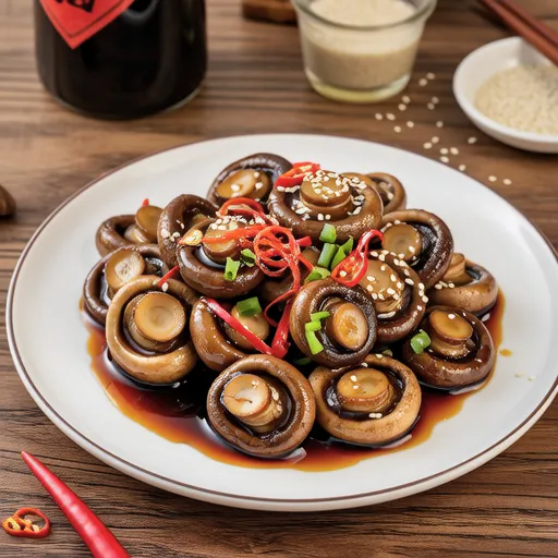 Sauteed King Oyster Mushroom with Soy Sauce