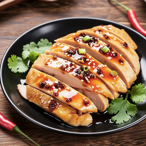 Spicy Chicken with Chili Scallion Sauce
