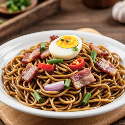 Bacon Stir-fried Udon with Oyster Sauce