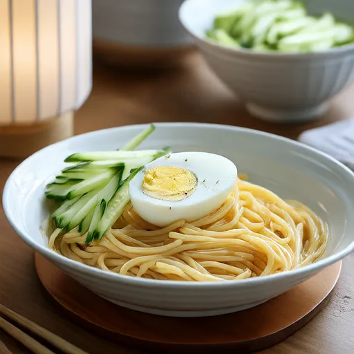 Cold Pasta with Milk and Basil