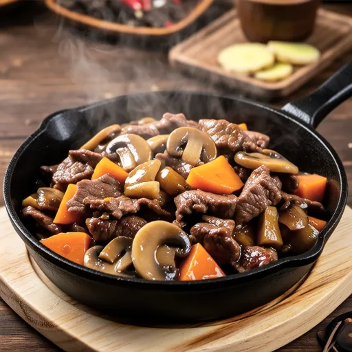 Beef and Carrot Simmered Stir-fry