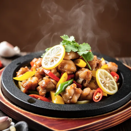 Chicken and Cilantro Lemon Stir-fry