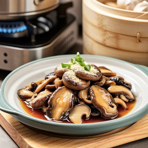 Stir-fried Oyster Mushrooms with Perilla Powder