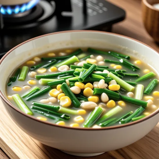 Nira and Bean Sprout Salt Butter Soup