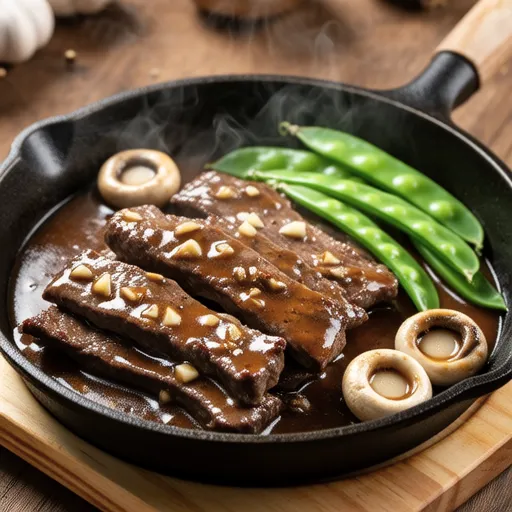 Beef and Snow Peas Garlic Butter Soy Sauce Stir-fry