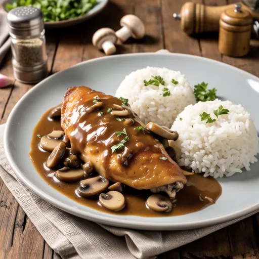 Chicken Stroganoff with Butter Rice