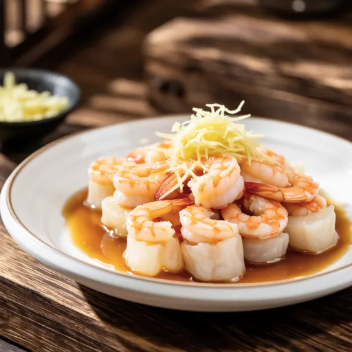 Satoimo Shrimp Ankake