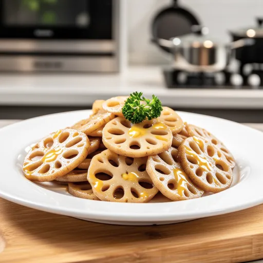 Garlic Cheese Stir-fried Lotus Root
