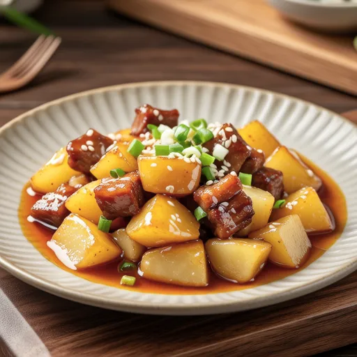 Potato and Pork Stir-fry