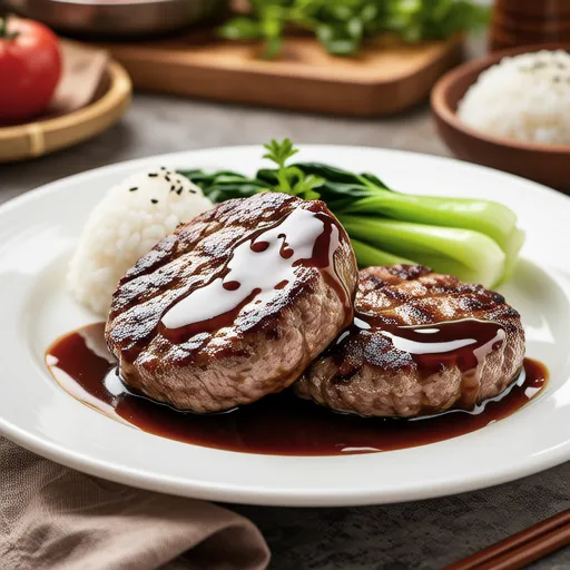 Colorful Hamburg Steak