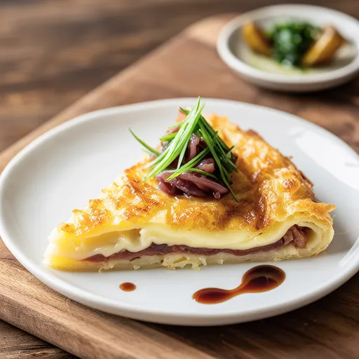 Japanese Natto and Cheese Galette