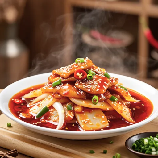 Spicy Stir-fried Potato and Fish Cake