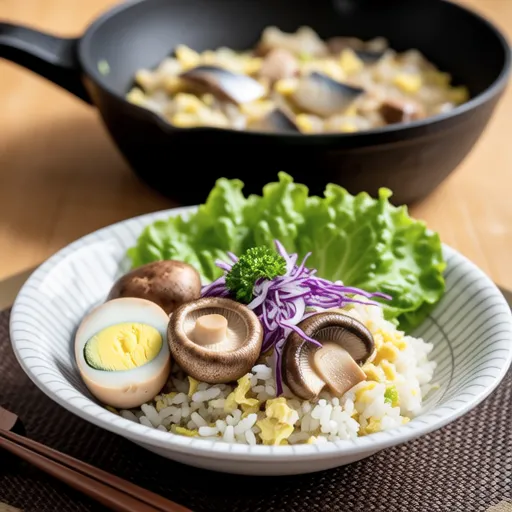 Maitake and Shirasu Fried Rice