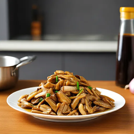 Champignons Enoki sautés