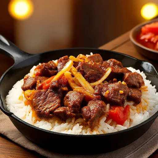 牛肉とトマトの炒めご飯