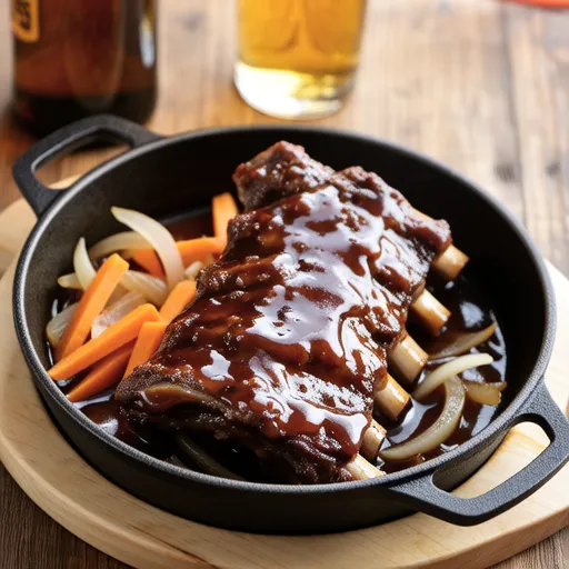 Beer Braised Spare Ribs with Carrots