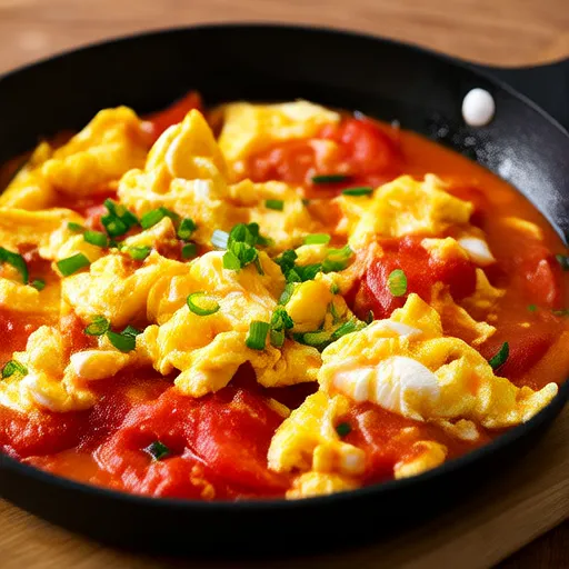 Simple Chinese-style Stir-fried Tomato and Eggs