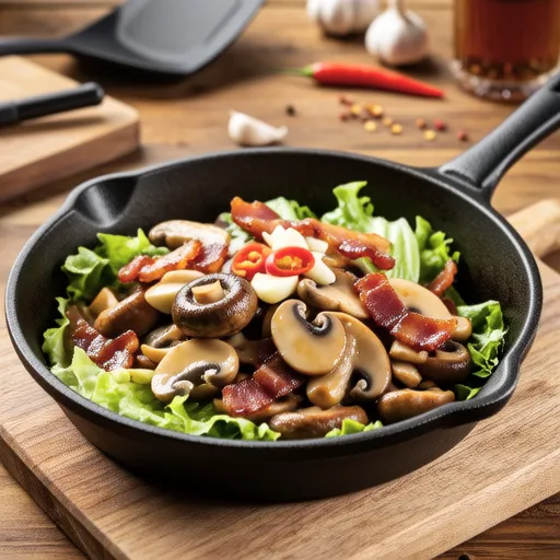 Hot Mushroom Salad
