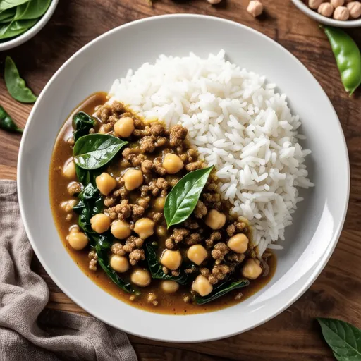 Molokhia and Chickpea Curry