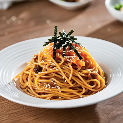 Nori Tsukudani Style Mentaiko Pasta