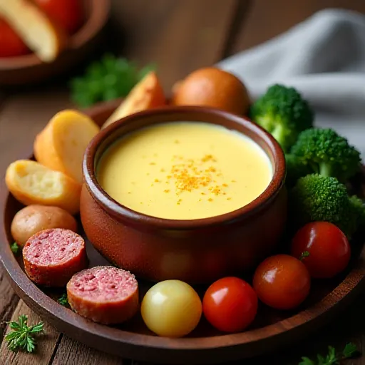 Milk Creamy Cheese Fondue