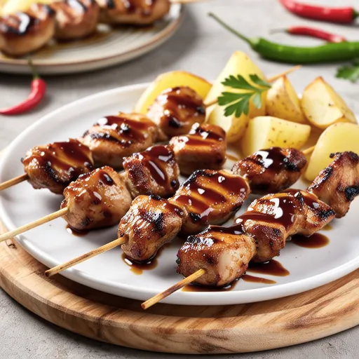 Chicken Grill with BBQ Sauce