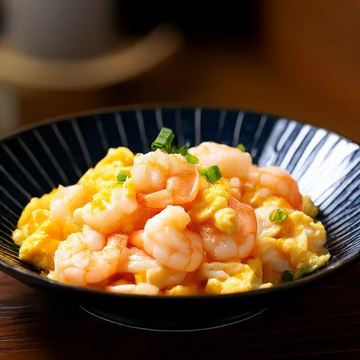 Chinese Low-Carb Shrimp Egg Stir-Fry