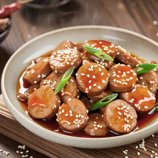 Simple Stir-fried Fish Cake and Sausage