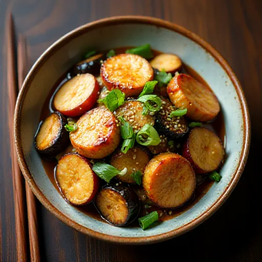 Chicken and Myoga Stir-fry with Ponzu Sauce