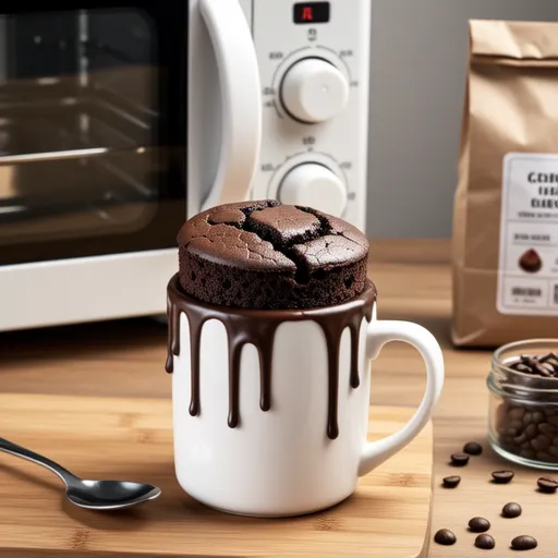 No-Bake, No-Egg, Microwave Mug Chocolate Cake