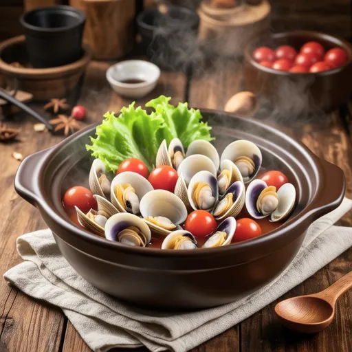 Clams and Tomato Wine Stew