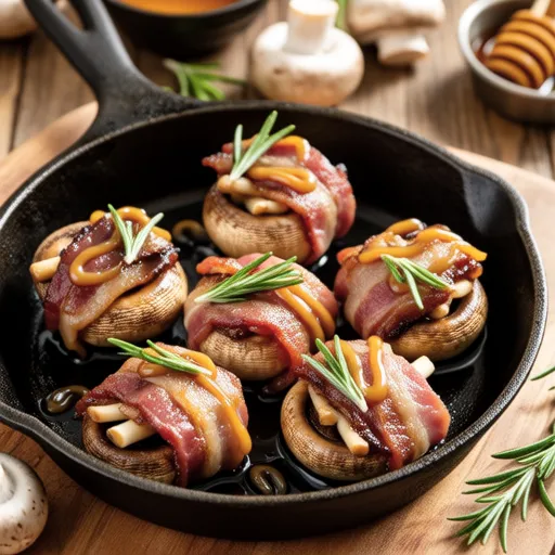 Bacon Enoki Mushroom Rolls